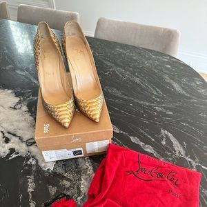 Christian Louboutin pigalle follies 100 python tropicana
